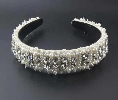 Luxury Baroque Pearl Hairband for Women