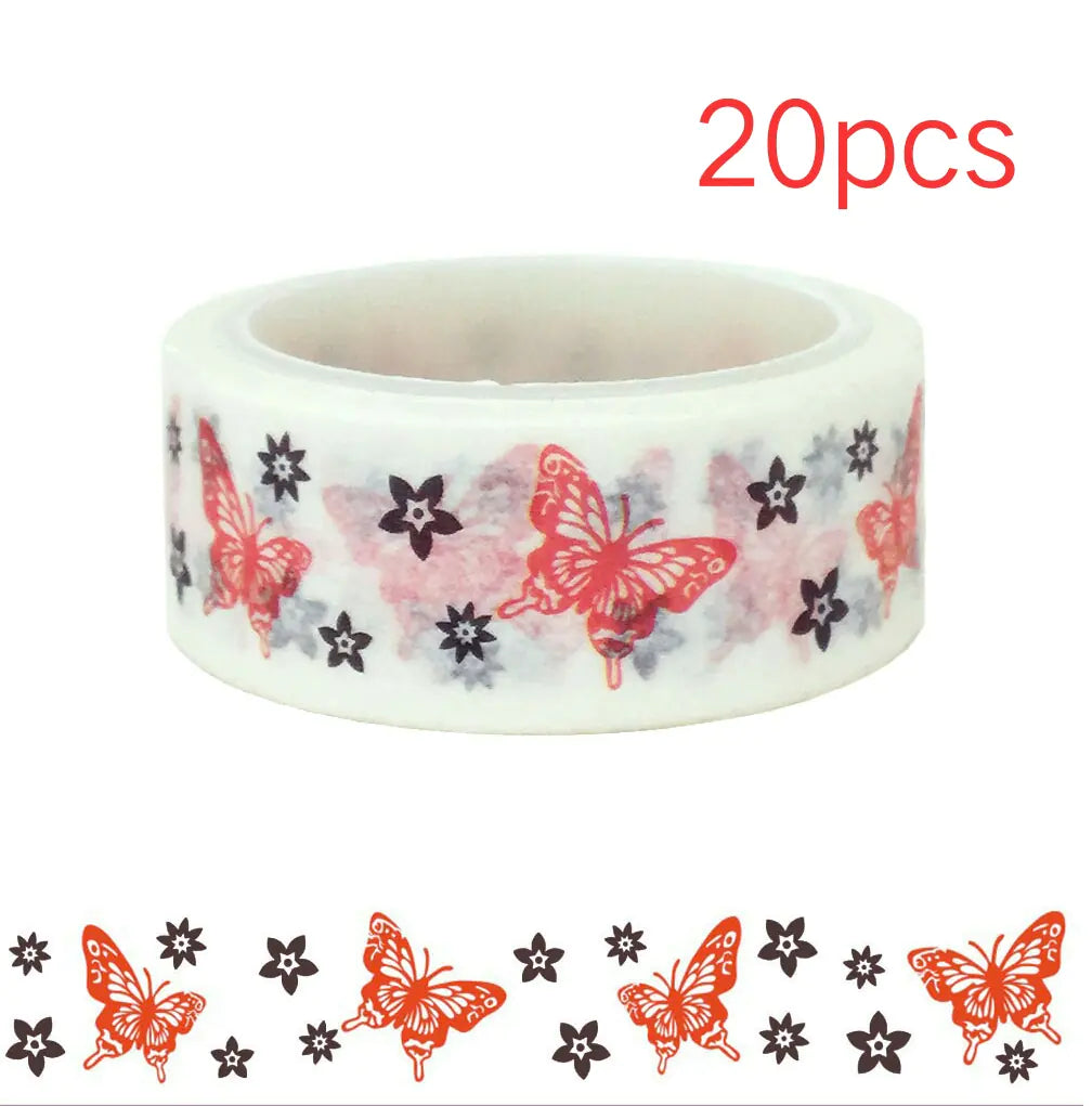 Colorful Butterfly DIY Washi Tape for Journaling