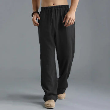 Men's Classic Loose Fit Linen Joggers for Spring Summer