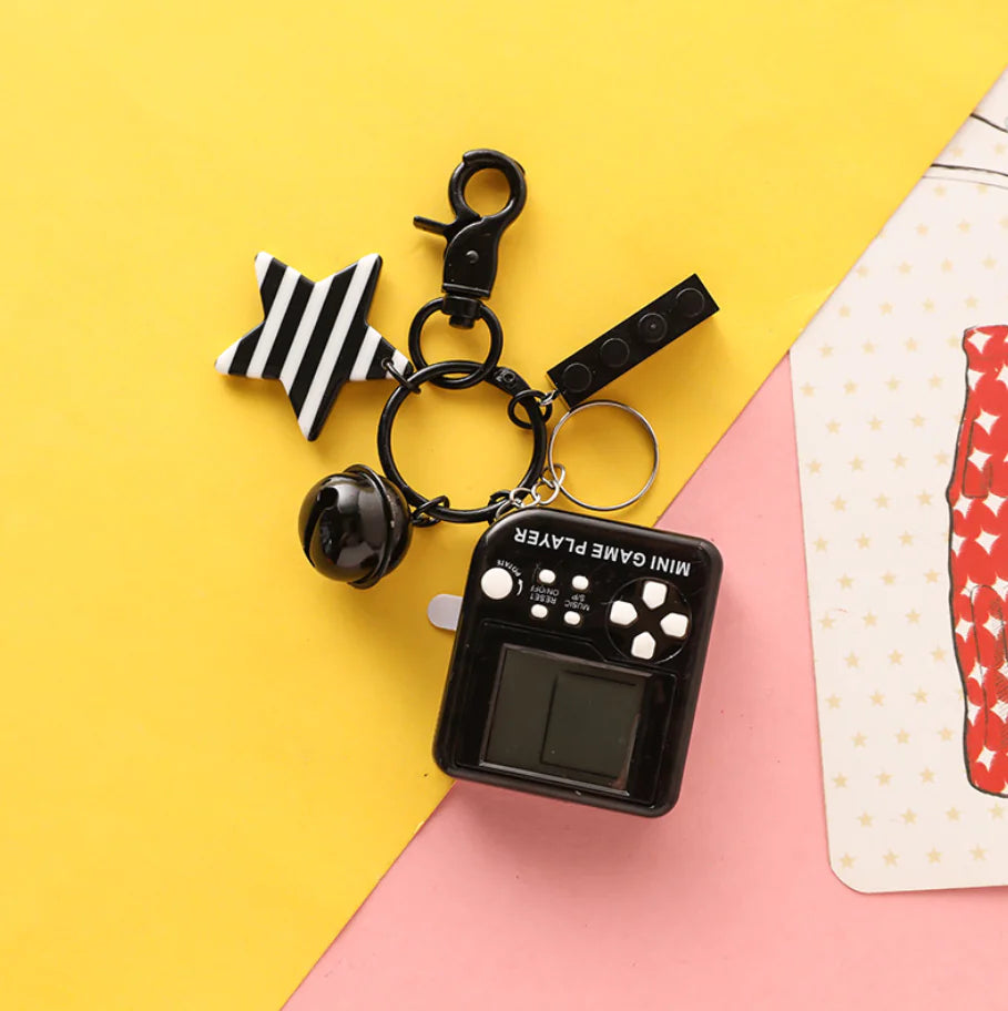 Keychain Game Console for Bags and Car Keys