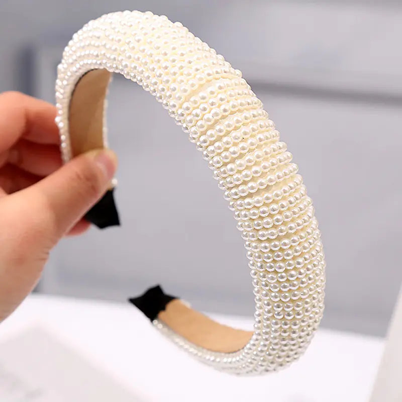 Luxury Baroque Pearl Hairband for Women