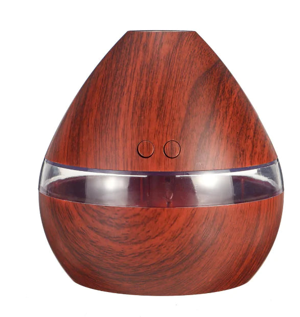 Wood Grain Ultrasonic Humidifier with Night Light