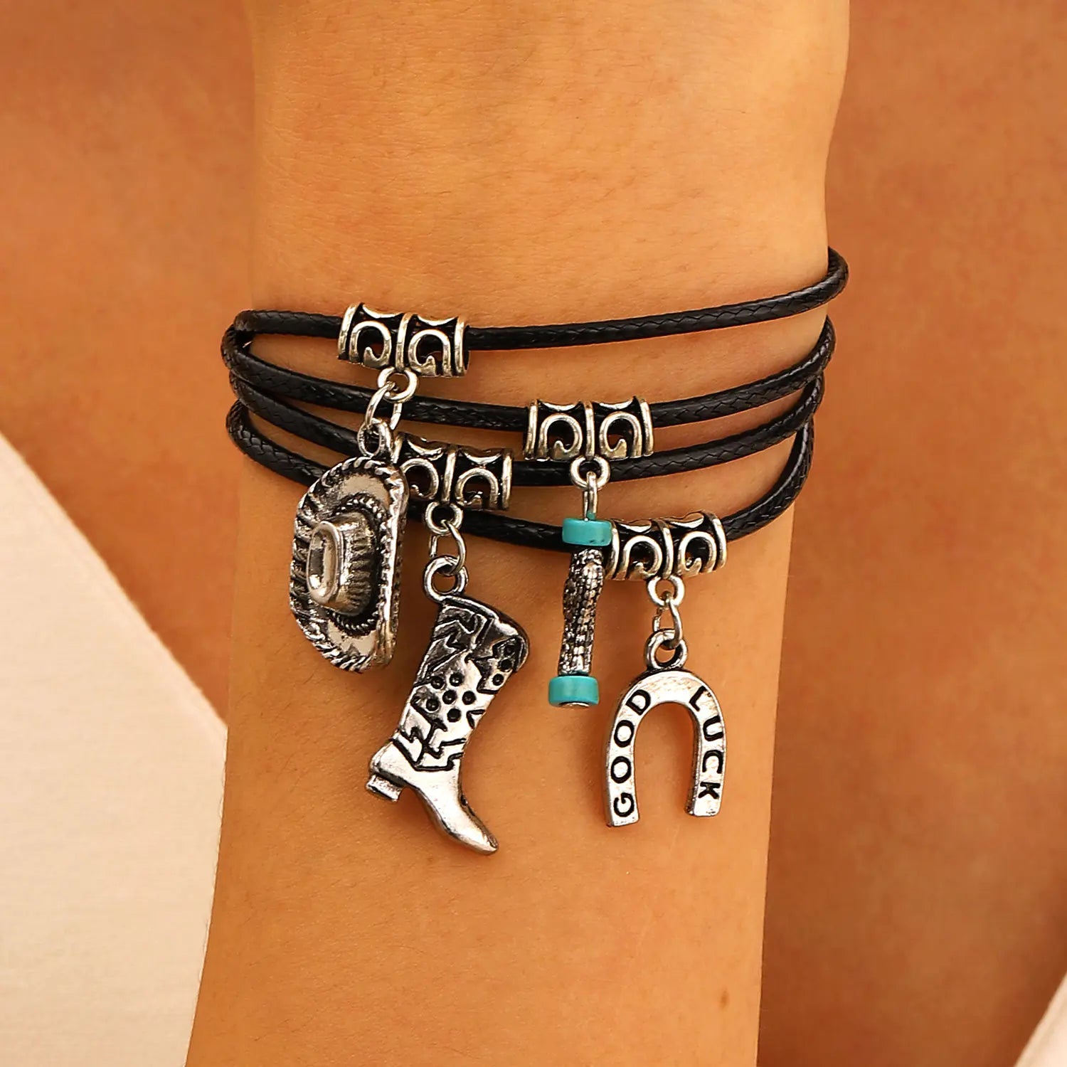 Bohemian Multi-layer Leather Boots Bracelet for Women