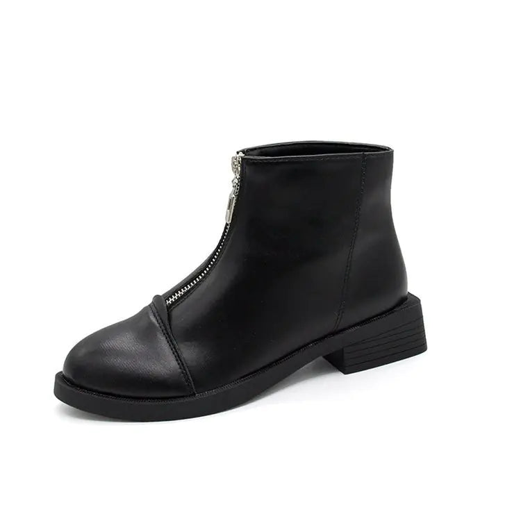 2020 Women's Chunky Heel Ankle Boots - Martin Style
