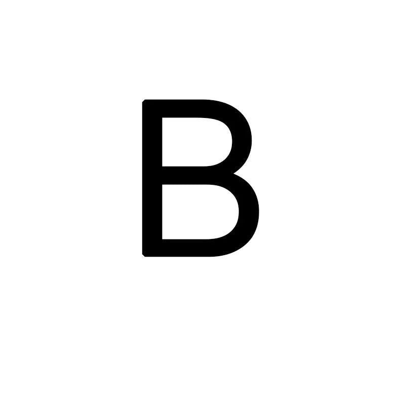 eManco New Engraved Letter Pendant Necklace in Titanium Steel