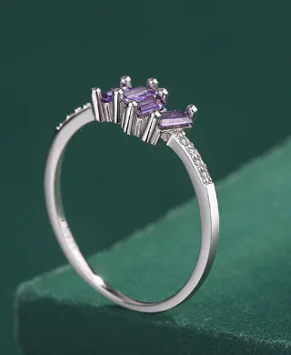 Personalized S925 Sterling Silver Zircon Ring Fashion