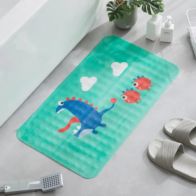 Cartoon Non-Slip Bath Mat for Kids - Waterproof Design