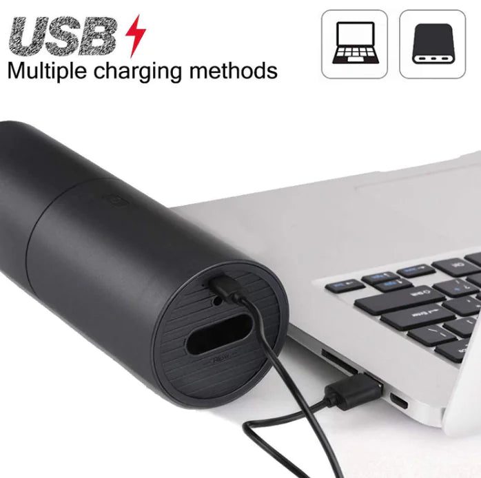 Portable Car Vacuum Cleaner, USB Rechargeable Handheld