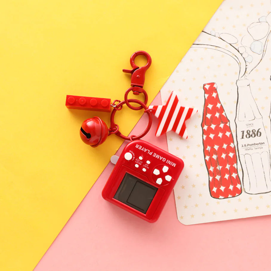 Keychain Game Console for Bags and Car Keys