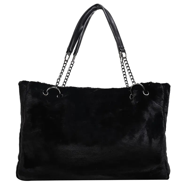 Fashionable Plush Chain Tote Bag for Women (2020)