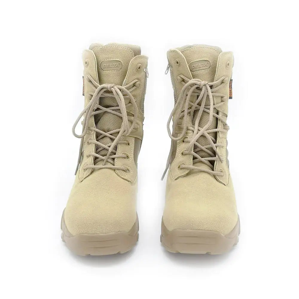 Men's Leather Suede Delta Military Boots