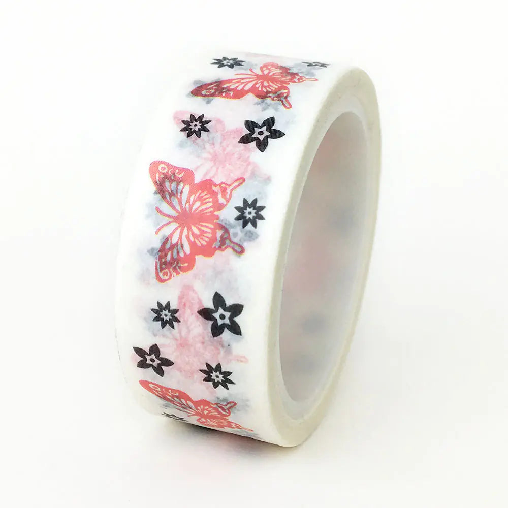 Colorful Butterfly DIY Washi Tape for Journaling