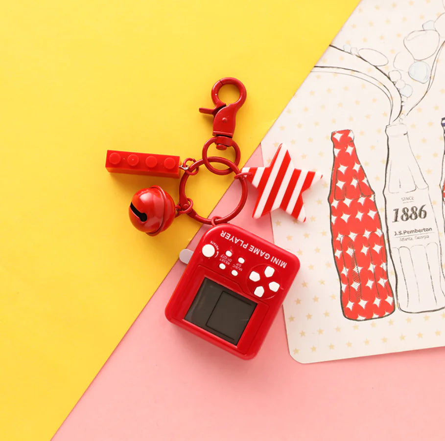 Keychain Game Console for Bags and Car Keys