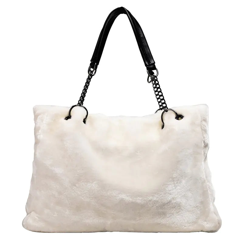 Fashionable Plush Chain Tote Bag for Women (2020)
