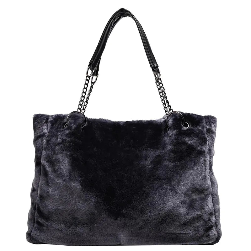Fashionable Plush Chain Tote Bag for Women (2020)