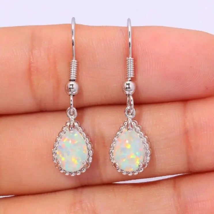 Opal Earrings for Women in Luxury Gift Box