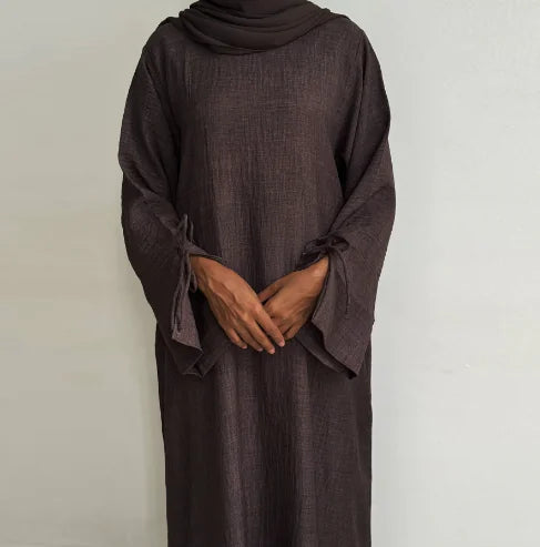 2025 New Ramadan Abaya for Women - Solid Color Robe