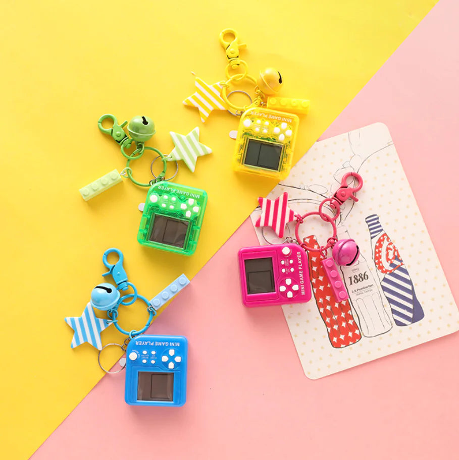 Keychain Game Console for Bags and Car Keys