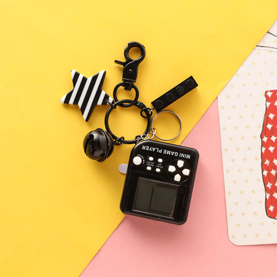 Keychain Game Console for Bags and Car Keys