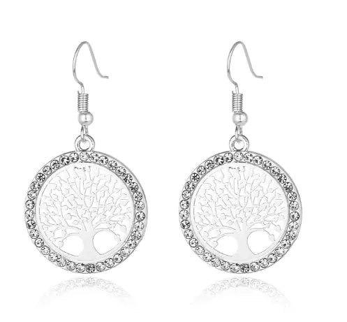 New Life Tree Earrings - Hollow Design for Women