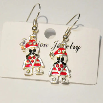 Christmas Jewelry Set: Earrings, Reindeer Studs, Tree
