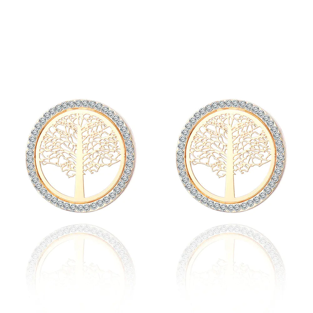 New Life Tree Earrings - Hollow Design for Women
