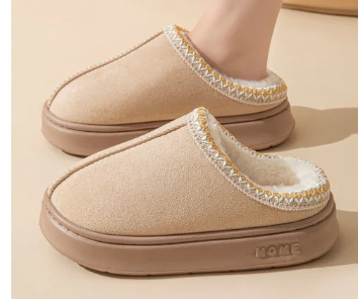 Fluffy Plush Winter Slippers for Women (One Pair)
