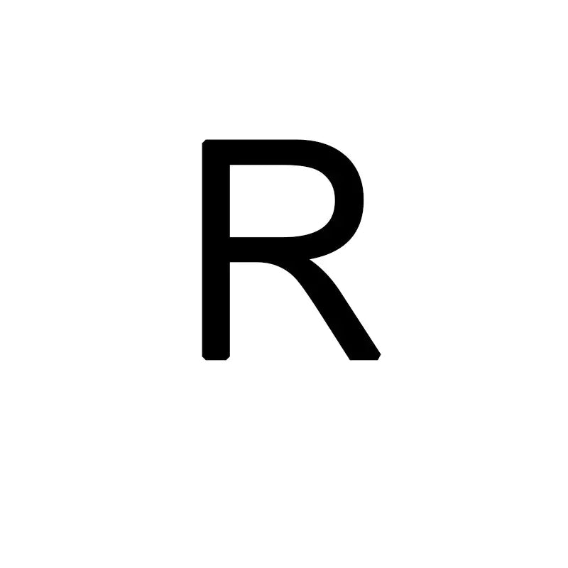 eManco New Engraved Letter Pendant Necklace in Titanium Steel