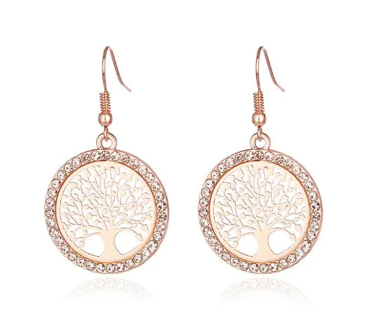 New Life Tree Earrings - Hollow Design for Women