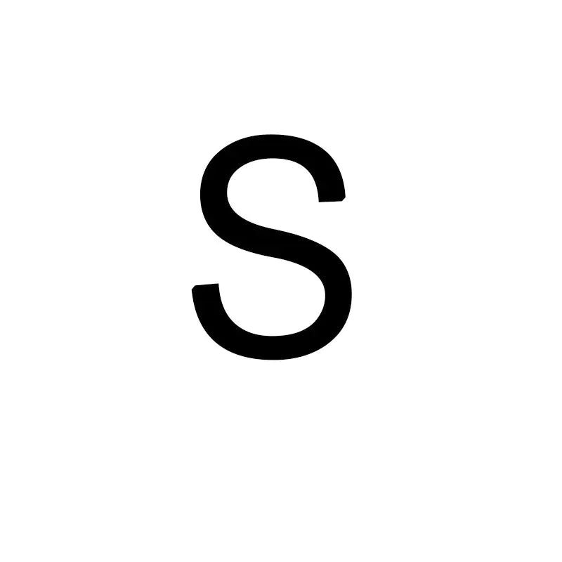 eManco New Engraved Letter Pendant Necklace in Titanium Steel