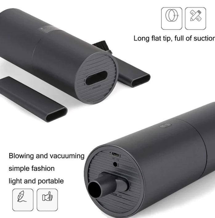 Portable Car Vacuum Cleaner, USB Rechargeable Handheld