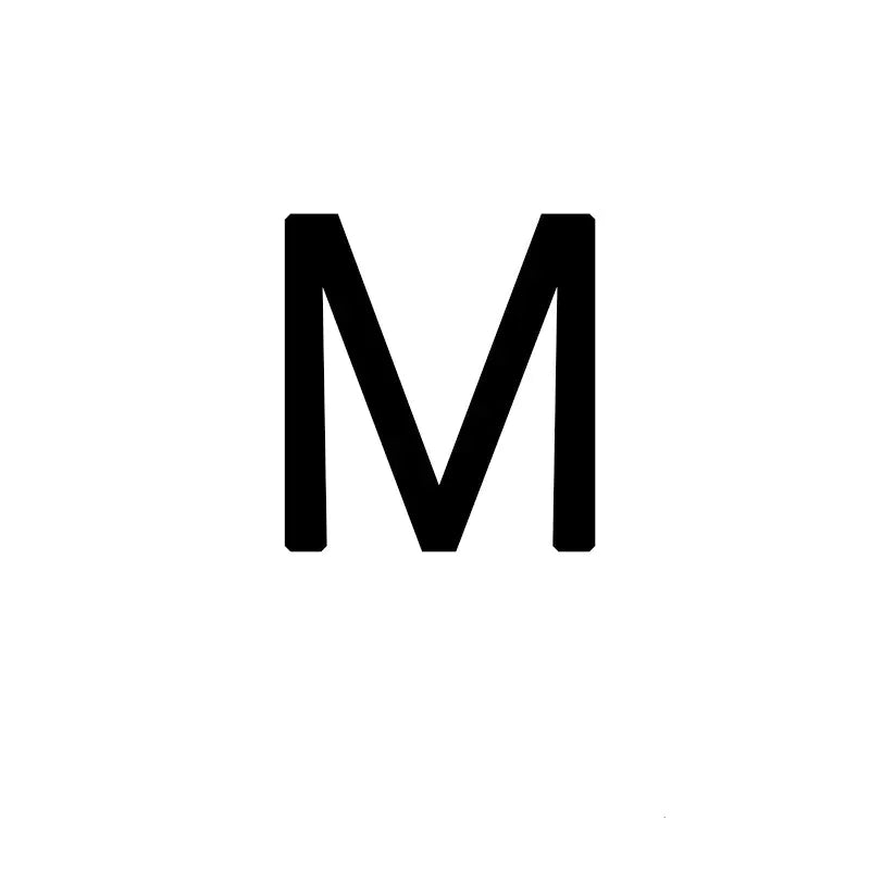 eManco New Engraved Letter Pendant Necklace in Titanium Steel