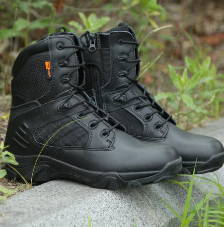 Men's Leather Suede Delta Military Boots