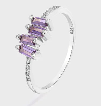 Personalized S925 Sterling Silver Zircon Ring Fashion