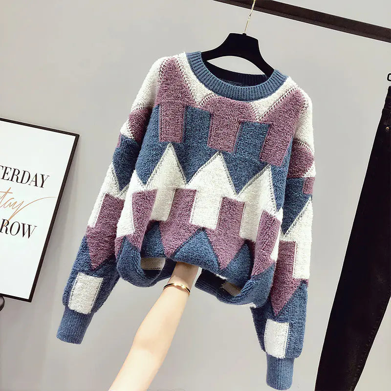Loose-Fit Thick High Neck Sweater for Women (New Style)