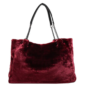 Fashionable Plush Chain Tote Bag for Women (2020)