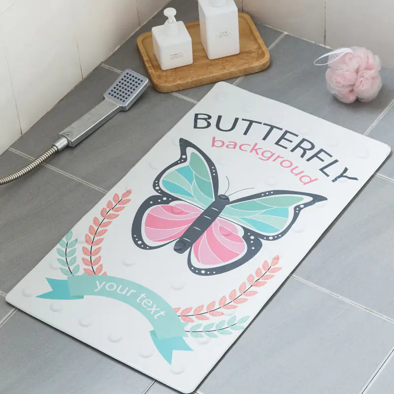 Cartoon Non-Slip Bath Mat for Kids - Waterproof Design