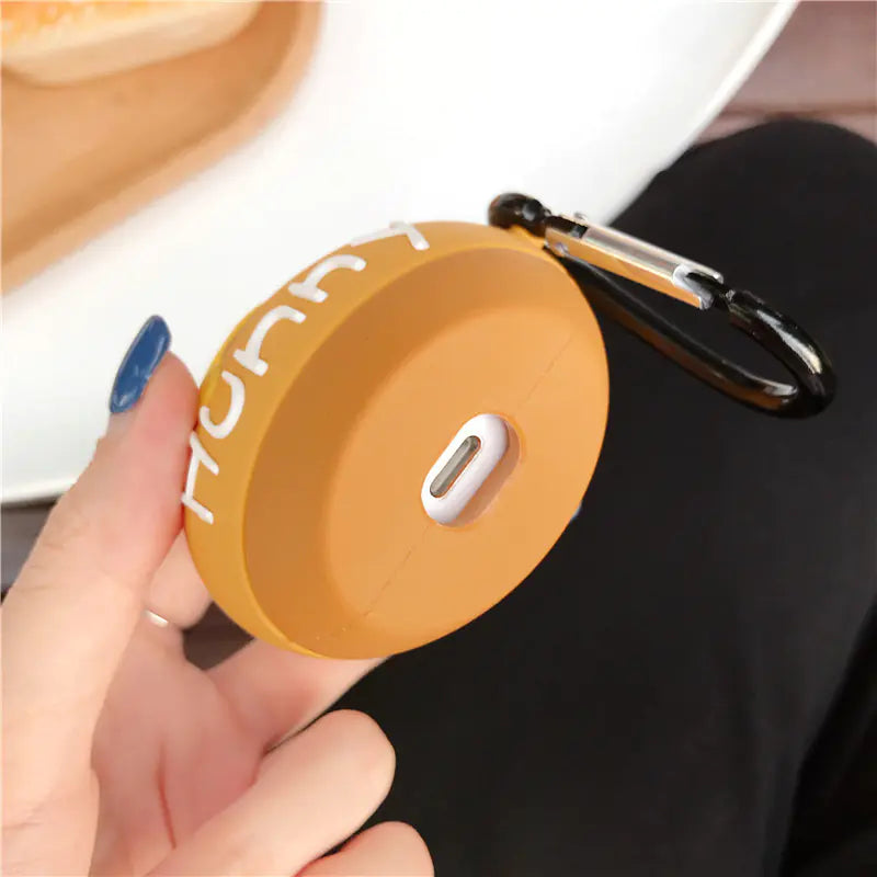 Cute Winnie Pooh Honey Pot AirPods Silicone Case