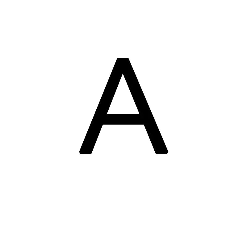 eManco New Engraved Letter Pendant Necklace in Titanium Steel