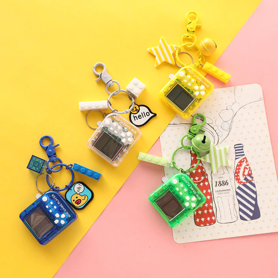 Keychain Game Console for Bags and Car Keys