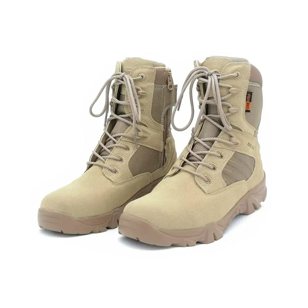 Men's Leather Suede Delta Military Boots