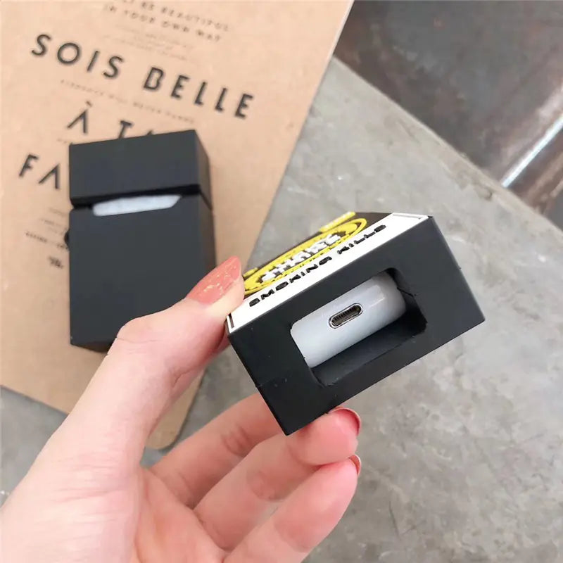 Creative Silicone Case for AirPods 2nd Gen (Cigarette Design)