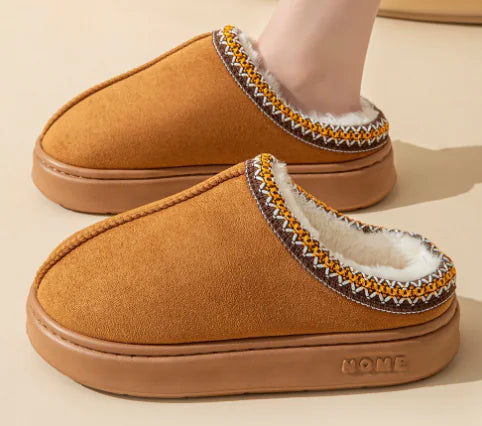 Fluffy Plush Winter Slippers for Women (One Pair)