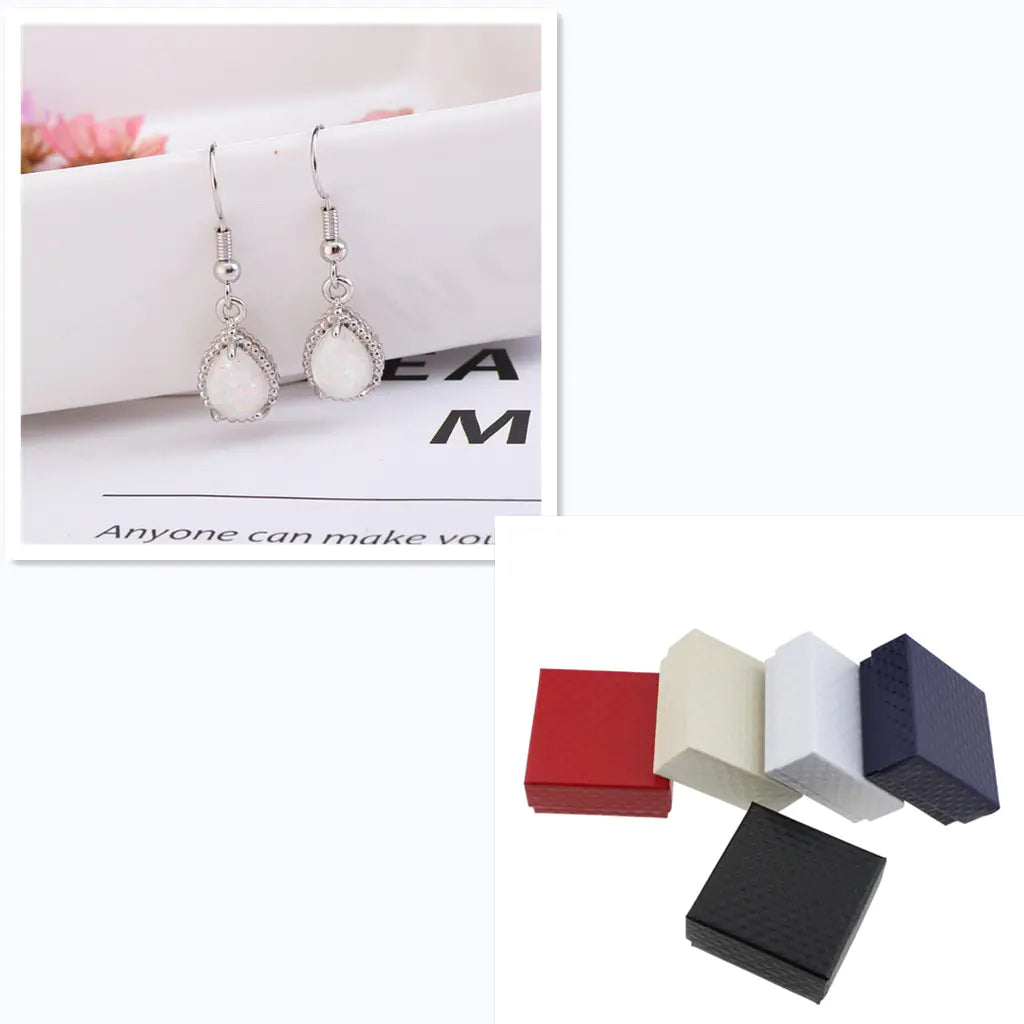 Opal Earrings for Women in Luxury Gift Box