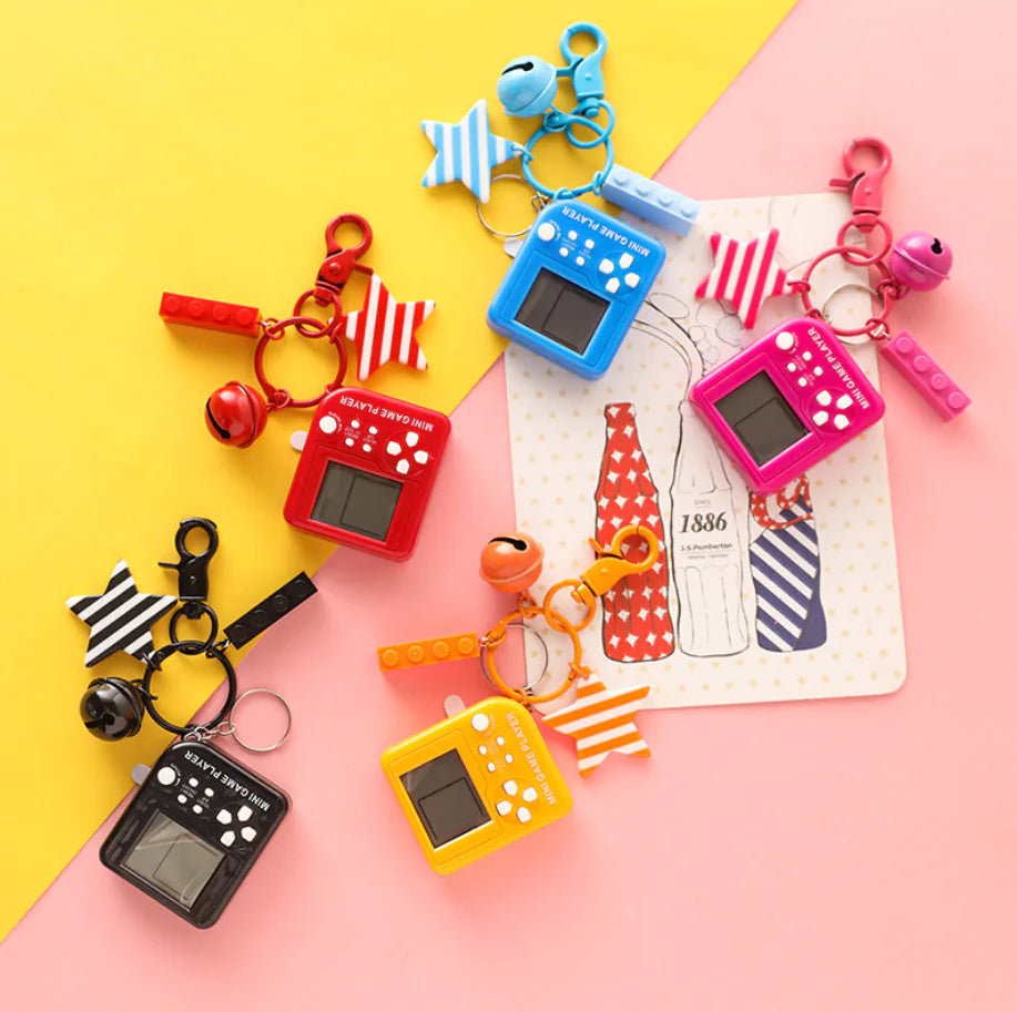 Keychain Game Console for Bags and Car Keys